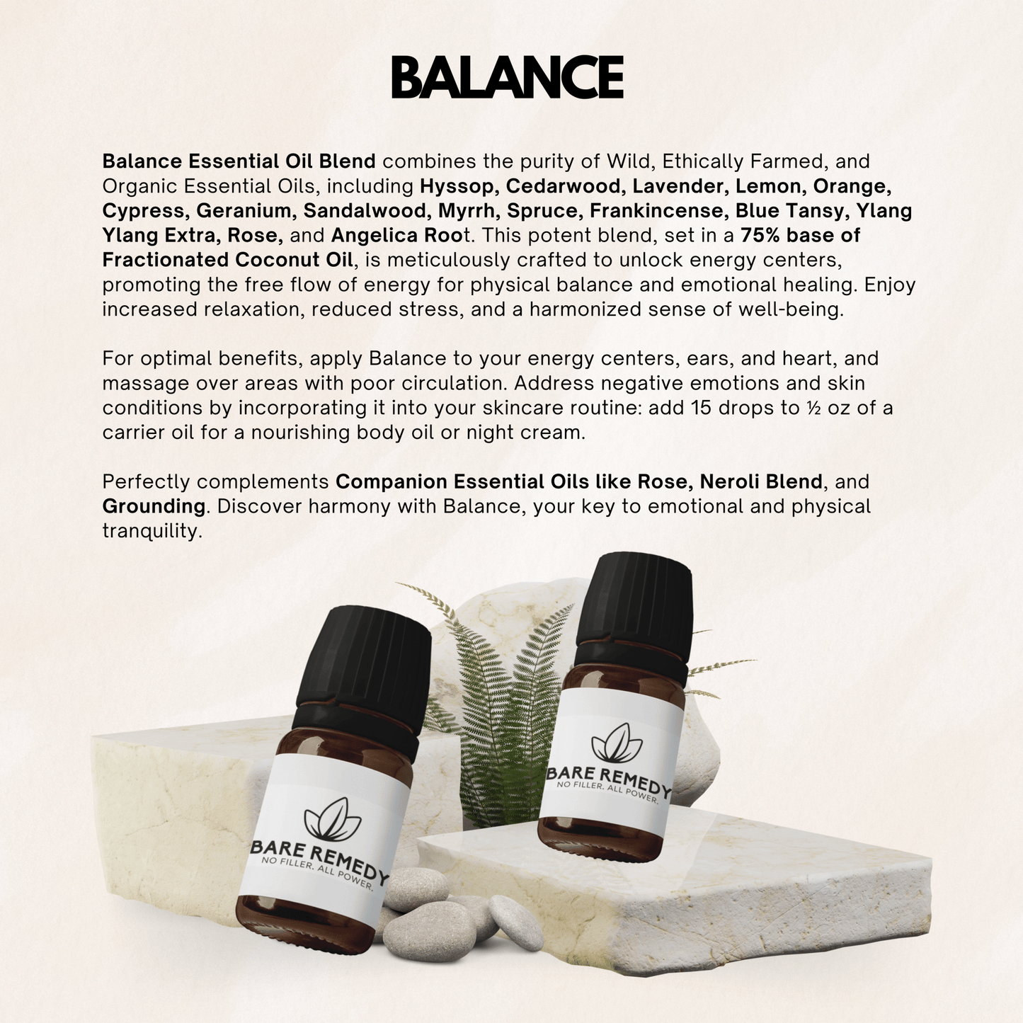 Balance Essential Oil Blend: Restore Harmony and Emotional Well - Being - BareRemedy