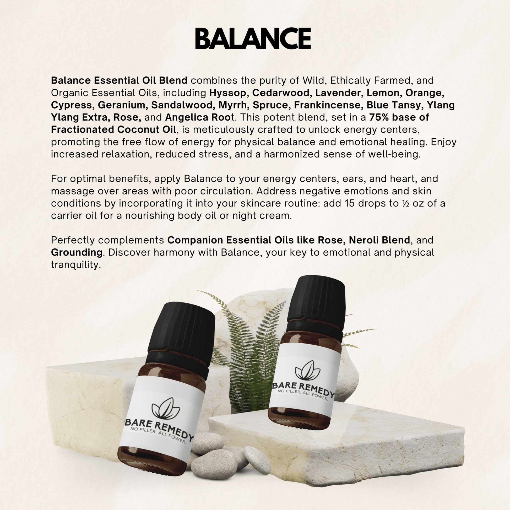 Balance Essential Oil Blend: Restore Harmony and Emotional Well - Being - BareRemedy