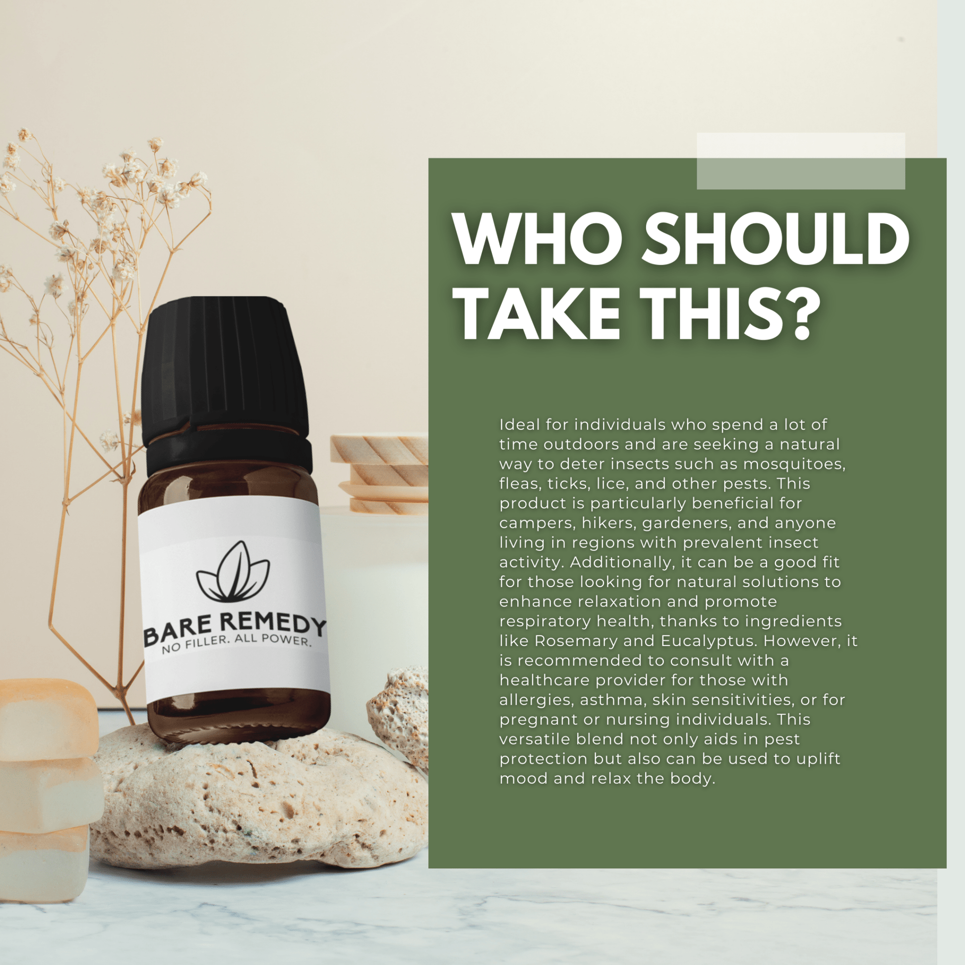 Bug Off Essential Oil Blend: Natural Protection with a Refreshing Scent - BareRemedy