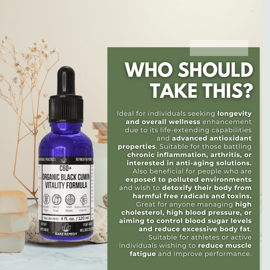 C60+ Organic Black Cumin - BareRemedy