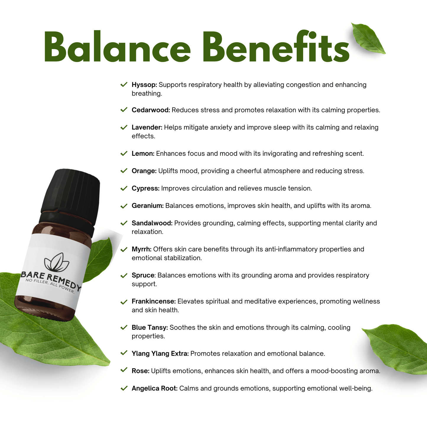 Balance Essential Oil Blend: Restore Harmony and Emotional Well - Being - BareRemedy