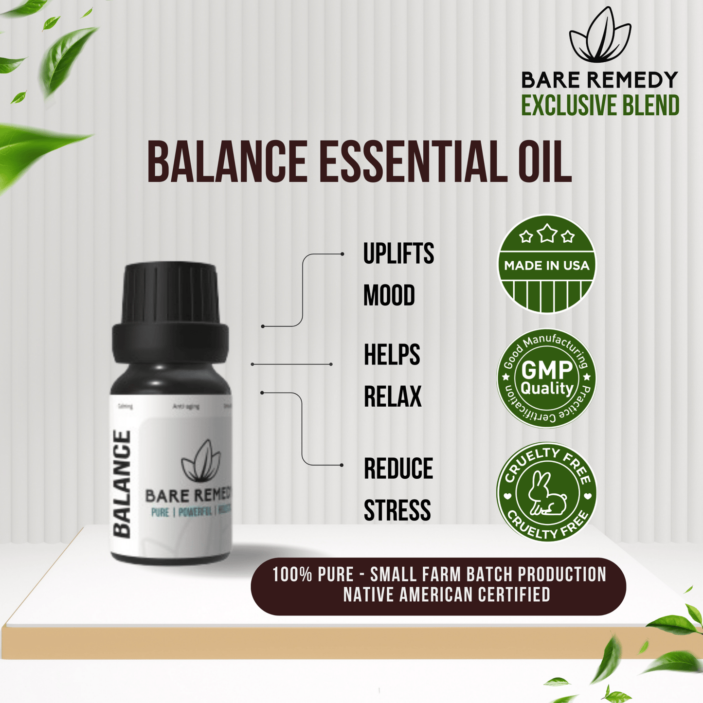 Balance Essential Oil Blend: Restore Harmony and Emotional Well - Being - BareRemedy