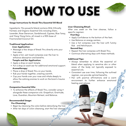 Break Thru Essential Oil Blend: Unlock Emotional Healing & Mental Clarity - BareRemedy