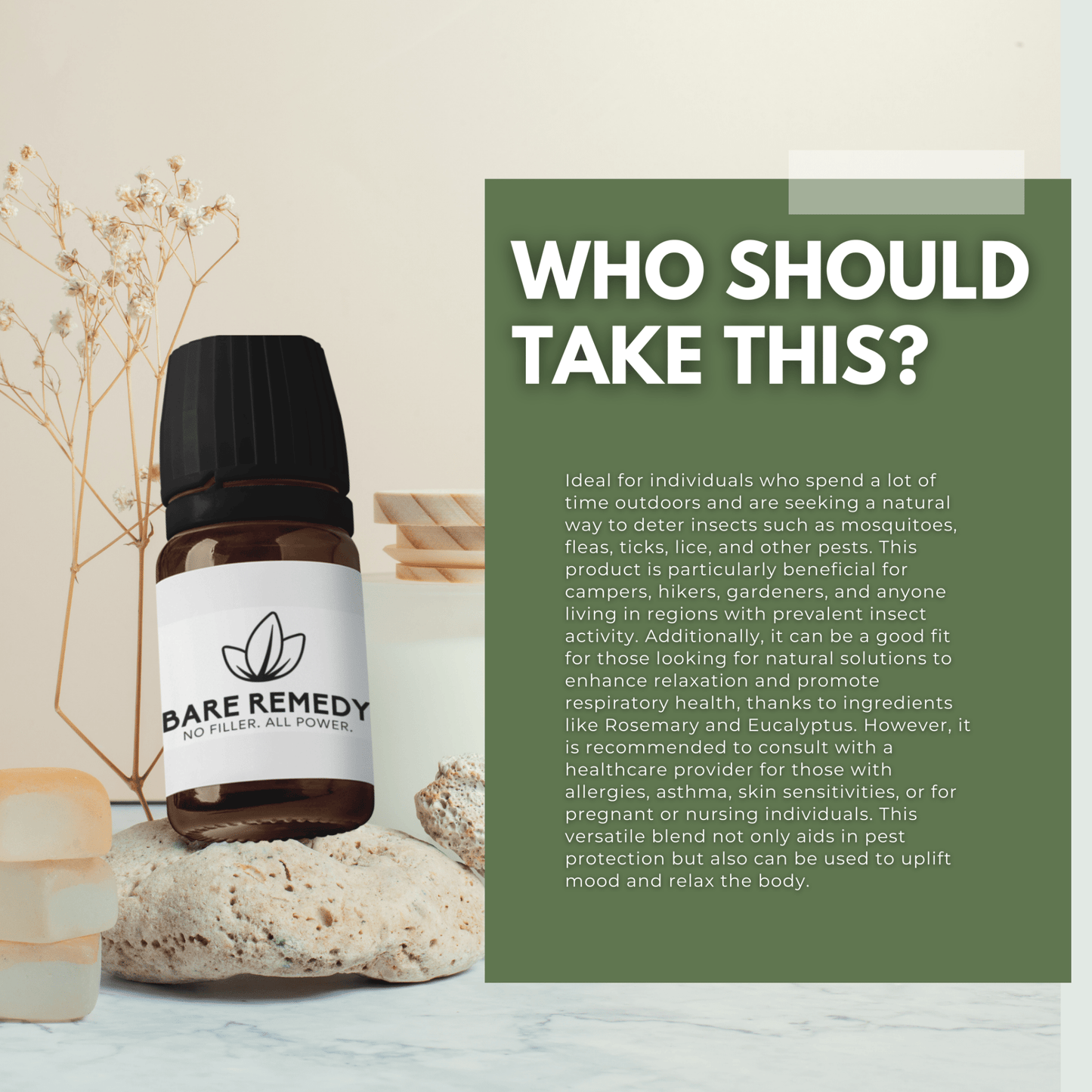 Bug Off Essential Oil Blend: Natural Protection with a Refreshing Scent - BareRemedy