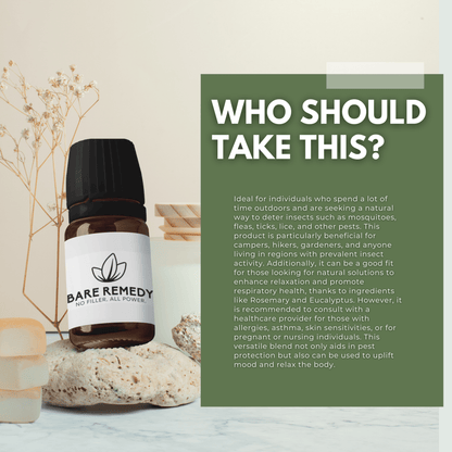 Bug Off Essential Oil Blend: Natural Protection with a Refreshing Scent - BareRemedy