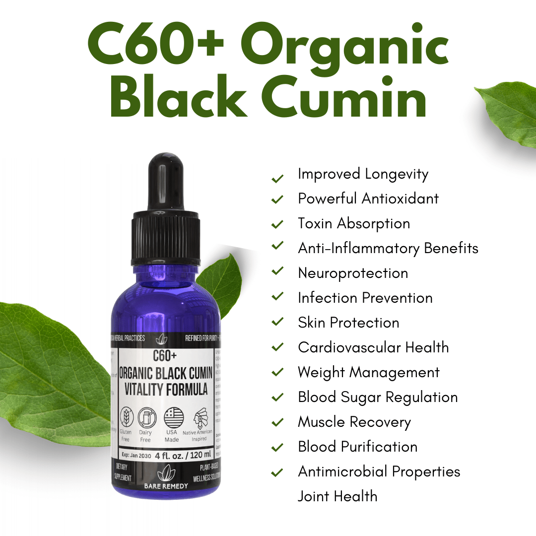 C60+ Organic Black Cumin - BareRemedy