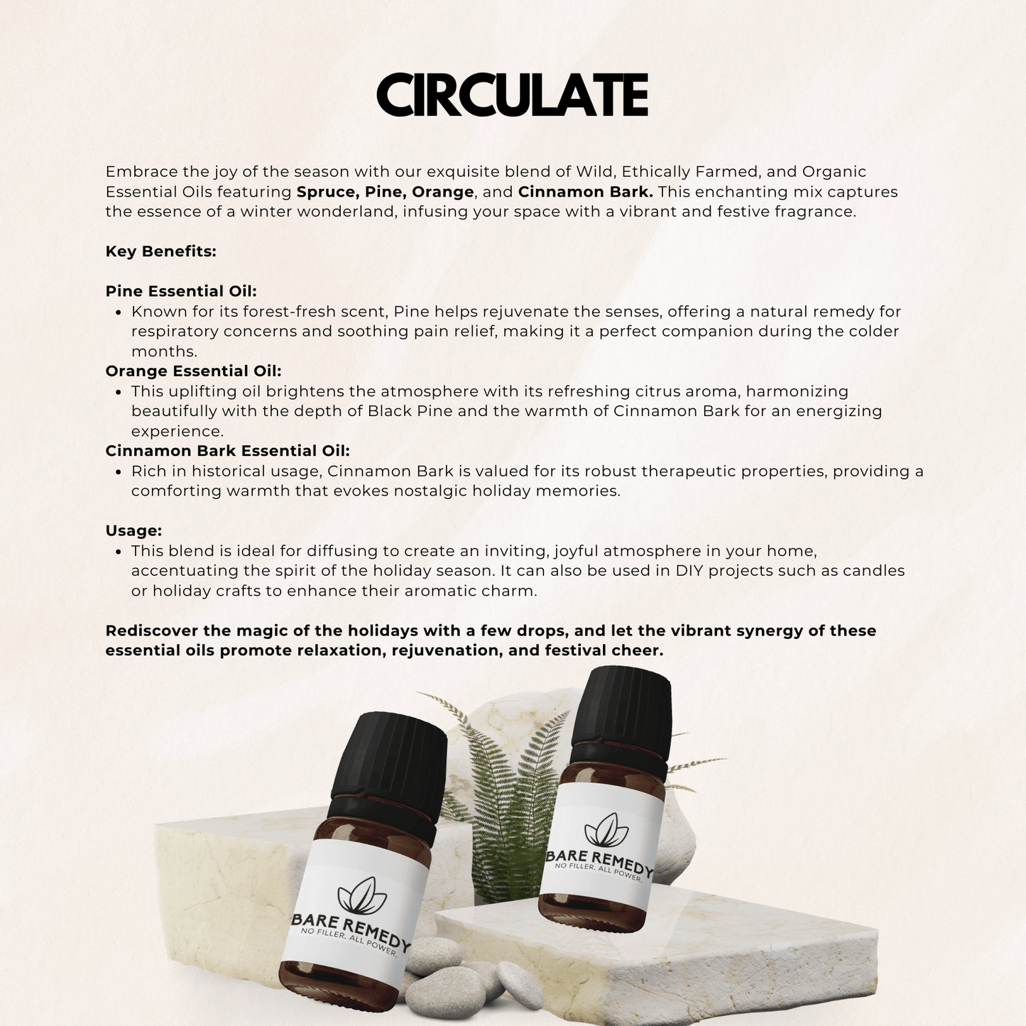 Circulate Essential Oil Blend: Strengthen, Restore, and Revitalize - BareRemedy