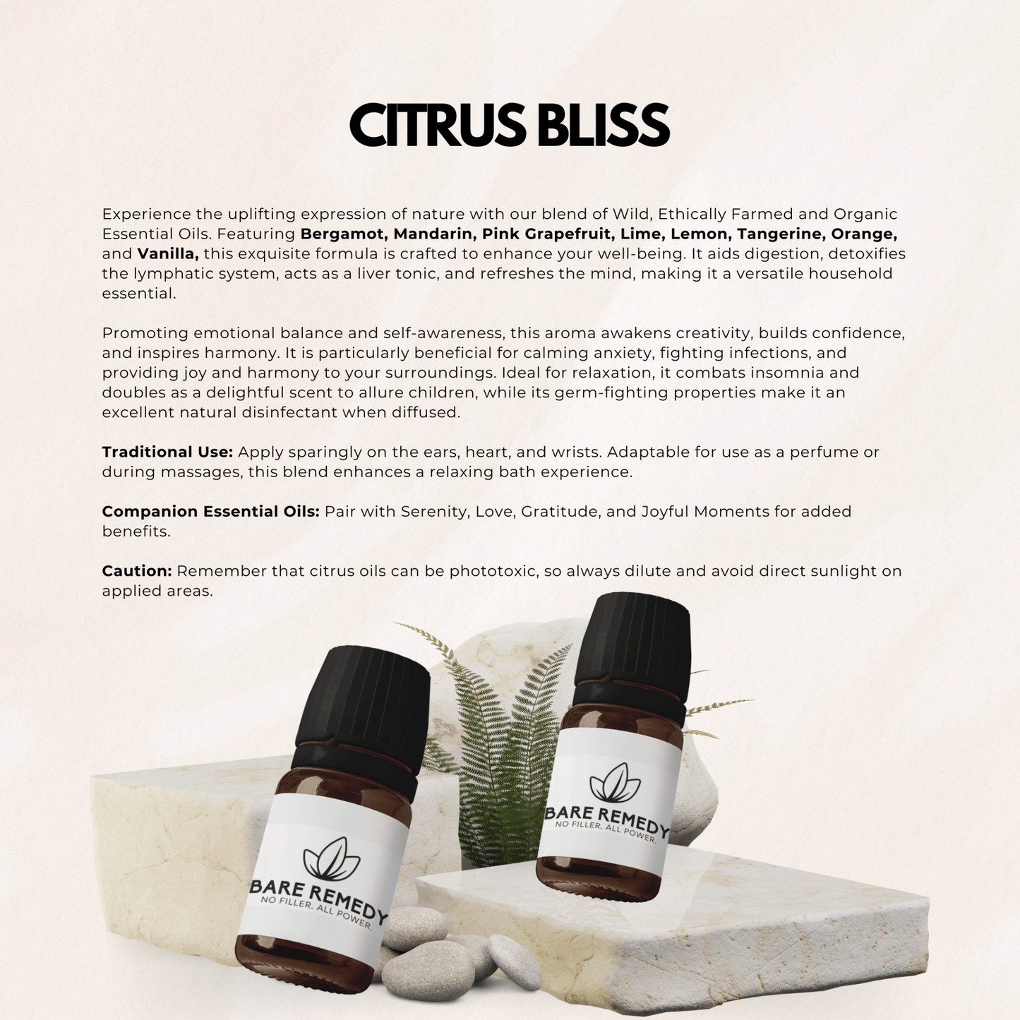 Citrus Bliss Essential Oil Blend: Energize, Uplift, and Restore Joy - BareRemedy