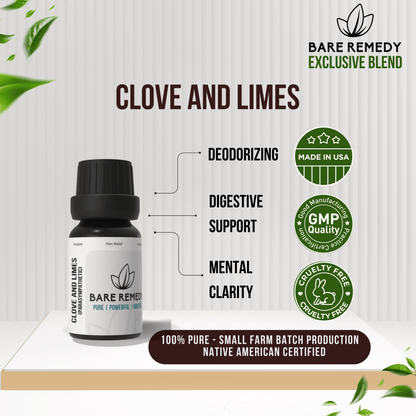 Clove and Limes Essential Oil Blend: Energize, Protect, and Restore - BareRemedy