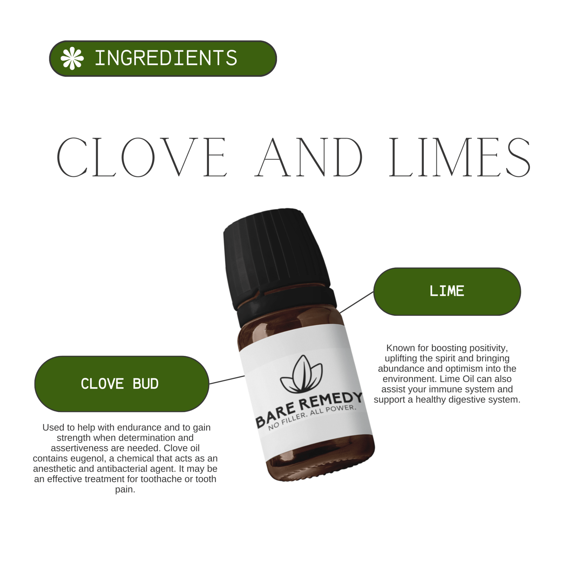 Clove and Limes Essential Oil Blend: Energize, Protect, and Restore - BareRemedy